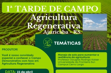 Emater e parceiros promovem 1ª Tarde de Campo sobre Agricultura Regenerativa 