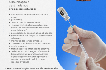 Ajuricaba vai receber amanhã as primeiras doses da vacina contra a gripe 