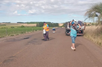 Município intensifica manutenção provisória na ERS-514 
