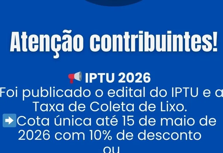 Publicado o edital de notificação de lançamento de tributos