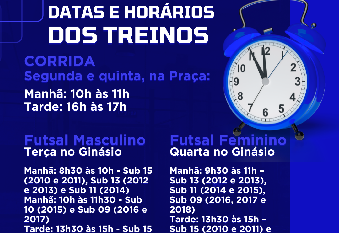 Projetos Esportivos de Futsal e Corrida retornam na próxima semana