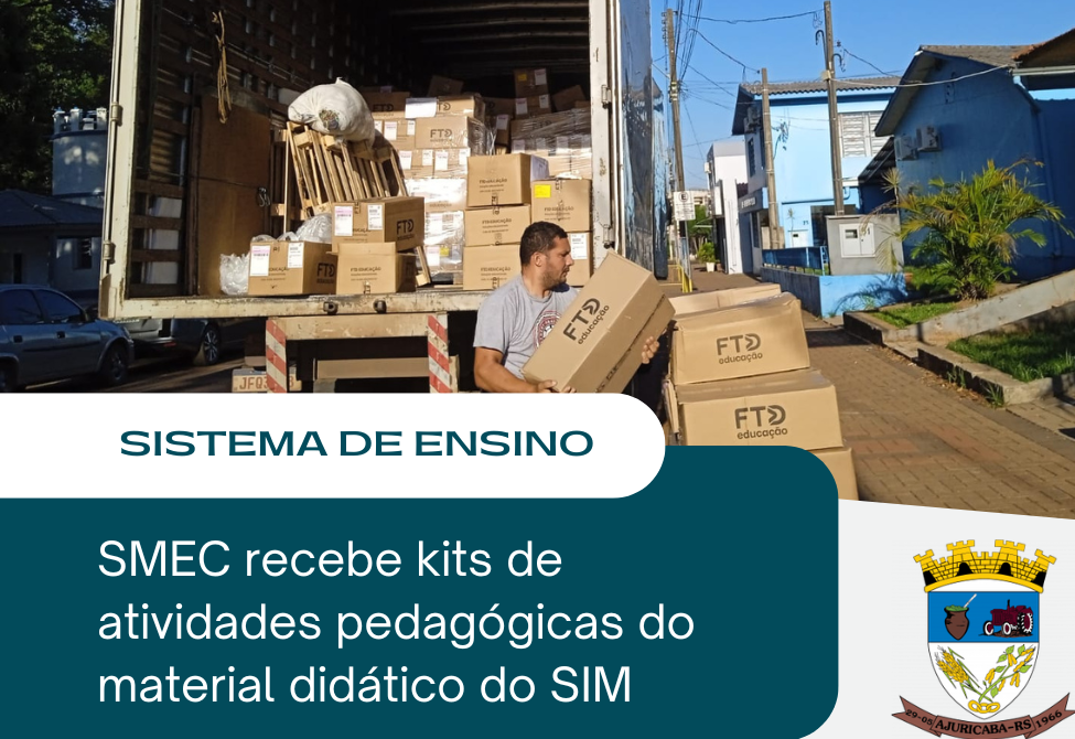 Secretaria Municipal de Educação recebe kits pedagógicos do Sistema SIM 