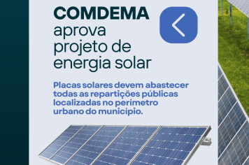 COMDEMA aprova projeto de energia solar